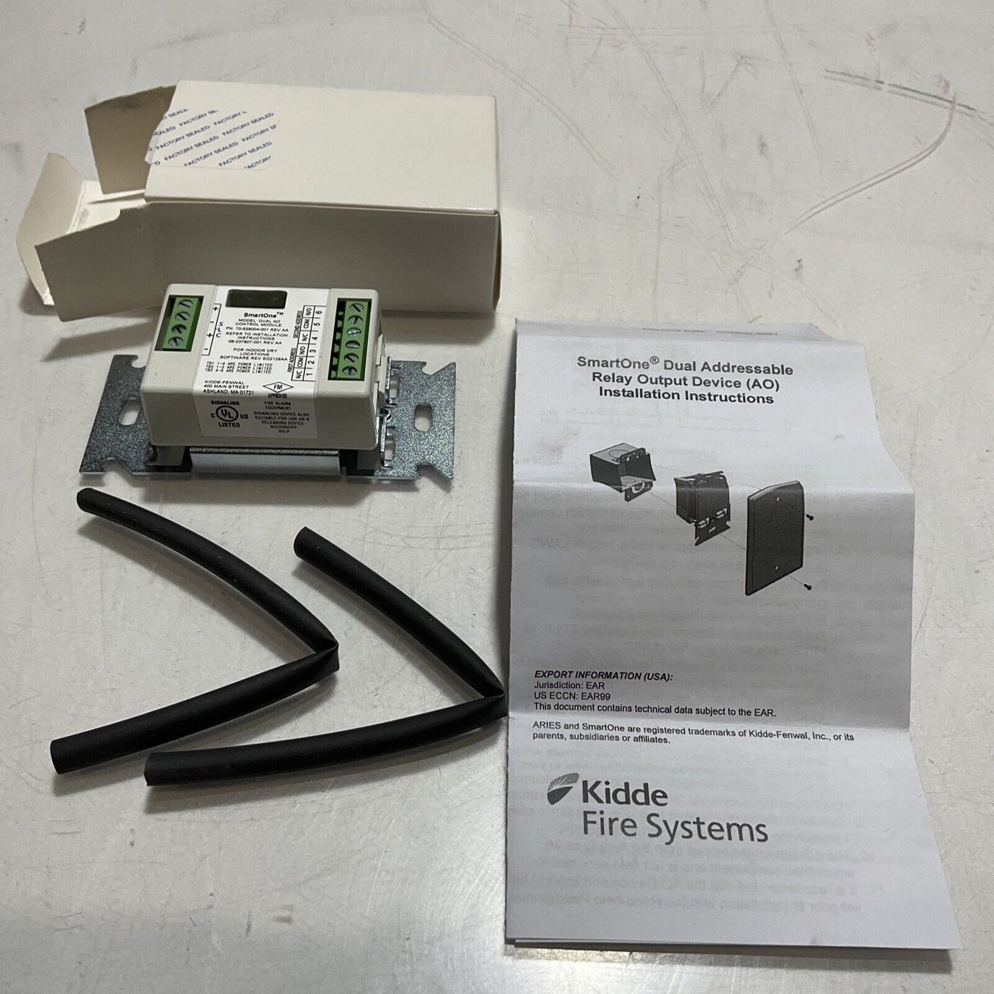 KIDDE FIRE SYSTEM 70-528004-001 SMARTONE ADDRESSABLE RELAY OUTPUT  LOT OF 2 F8L