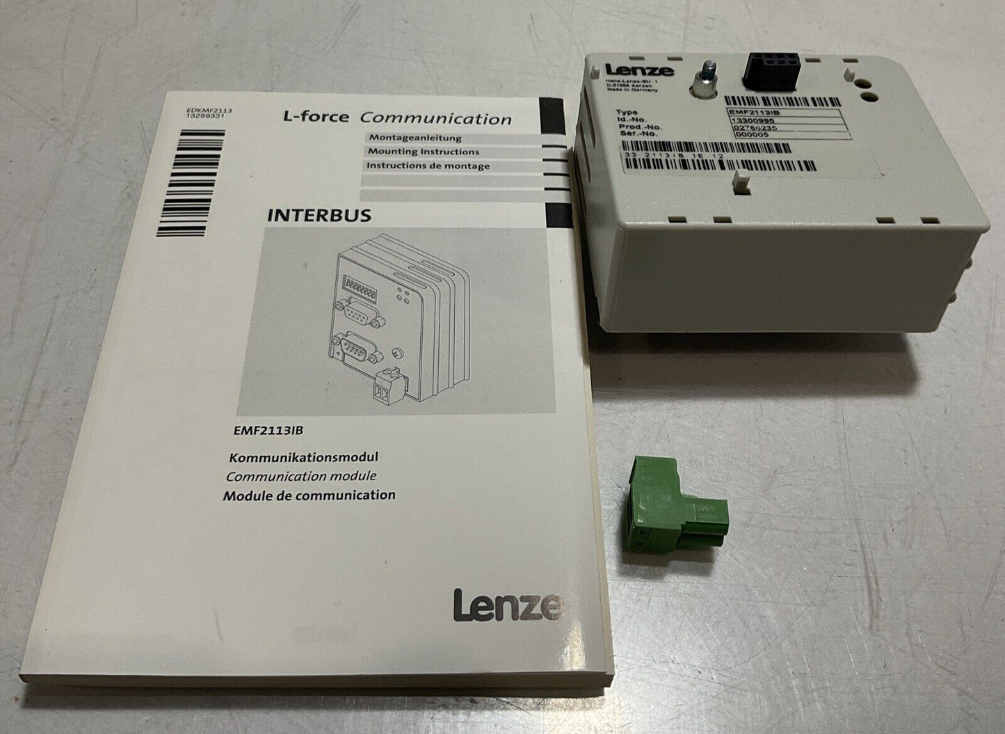 LENZE EMF2113IB FUNCTION MUDULE INTERBUS 24V U3S