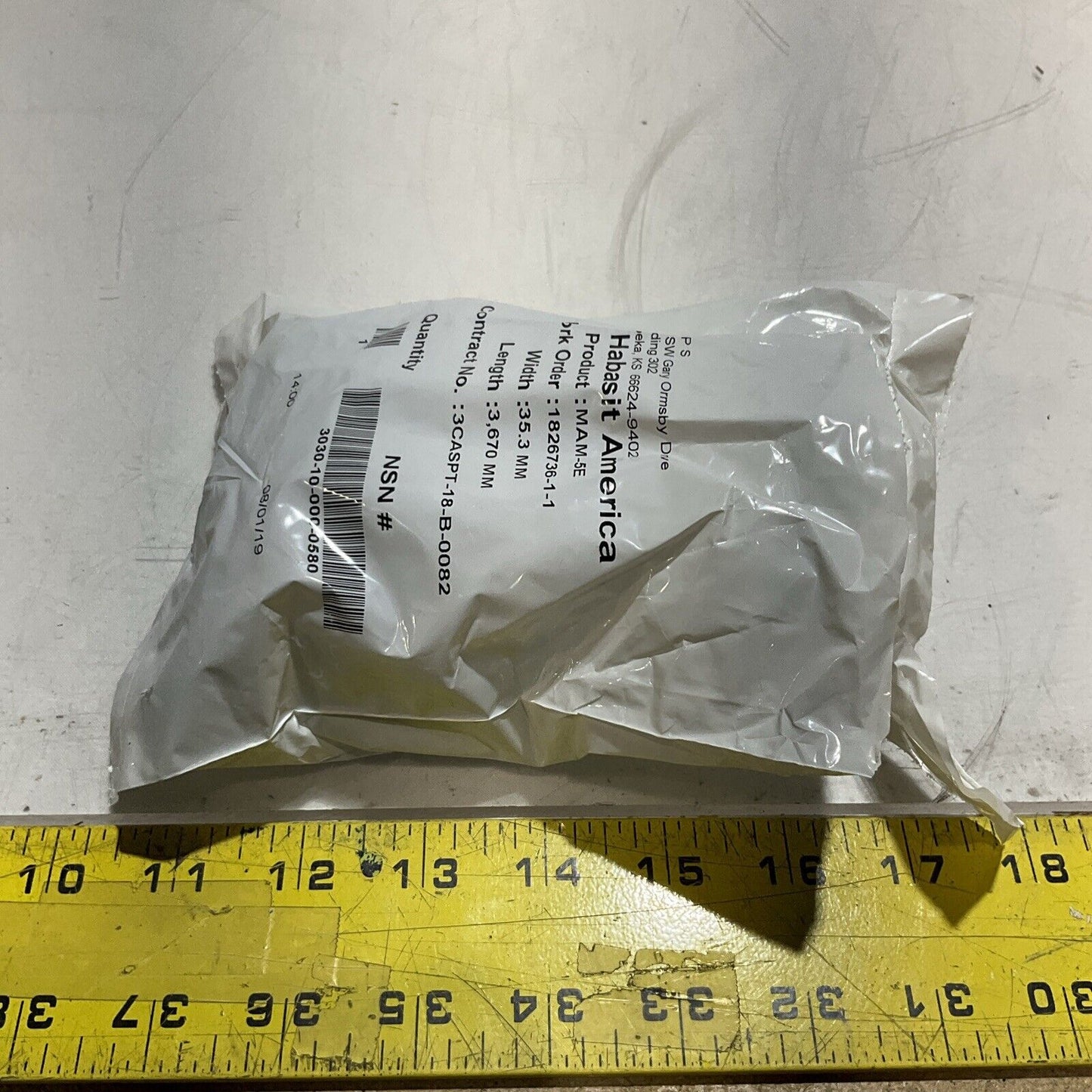 HABASIT  AMERICA  MAM-5E   35.3MM X 3670MM CONVEYOR BELT LOT OF  25  U3S