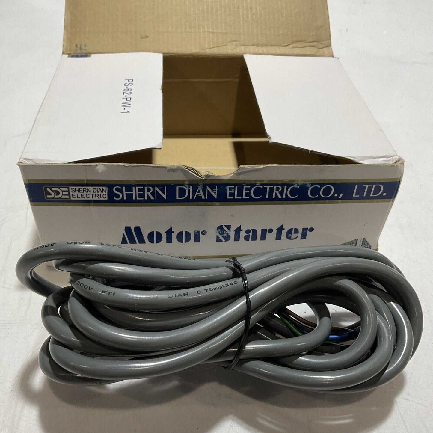 SDE SHERN DIAN  ELECTRIC  PS-62-PW-1  MOTOR  STARTER  CABLE ONLY 300V   RM6