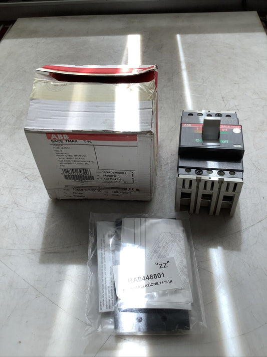 ABB SACE TMAX T1N CIRCUIT BREAKER 40A 3P U3S