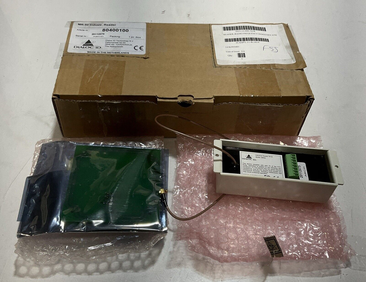 DIALOC MR50 ID 20112075 READER RADIO FREQUENCY INDENTIFICATIC U3S