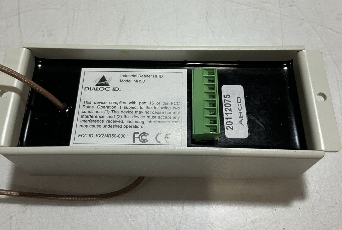 DIALOC MR50 ID 20112075 READER RADIO FREQUENCY INDENTIFICATIC U3S