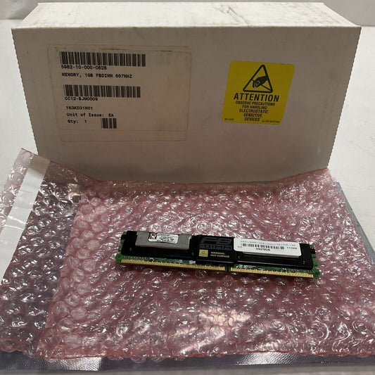 KINGSTON F12872F51 1GB DDR2 FULLY BUFFERED FB ECC PC25300 667Mhz 2Rx8 MEMORY U3S