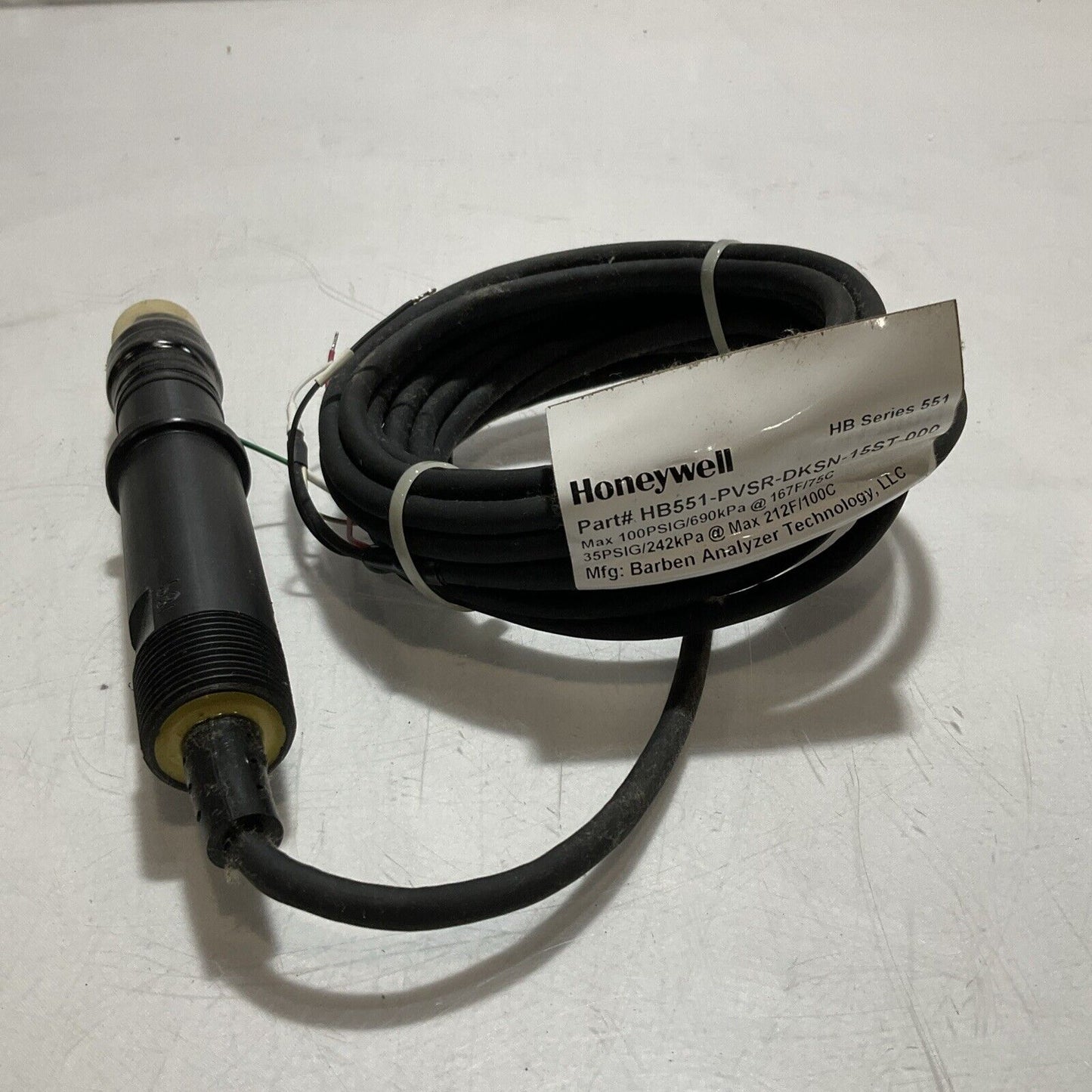 HONEYWELL HB551-PVSR-DKSN-15ST-000 QUICK CHANGE HB SENSOR U3S