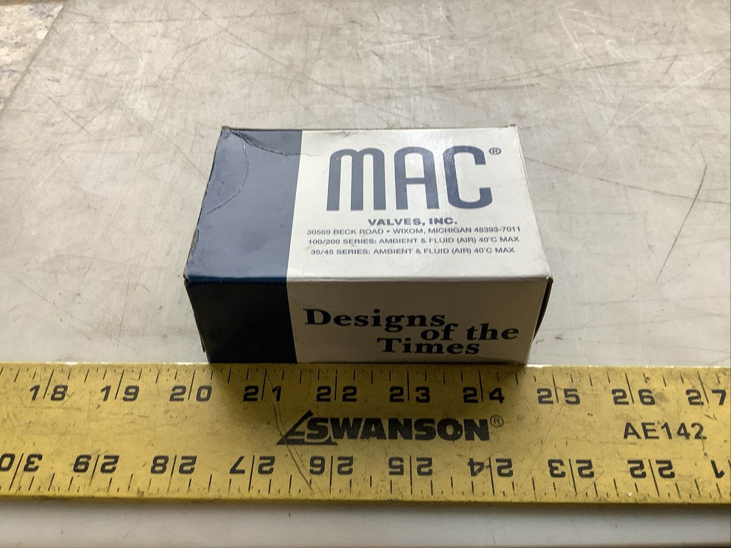 MAC 46A-AA1-JDE0-1KA PNEUMATIC SOLENOID VALVE 24 VDC 1.8 W U3S