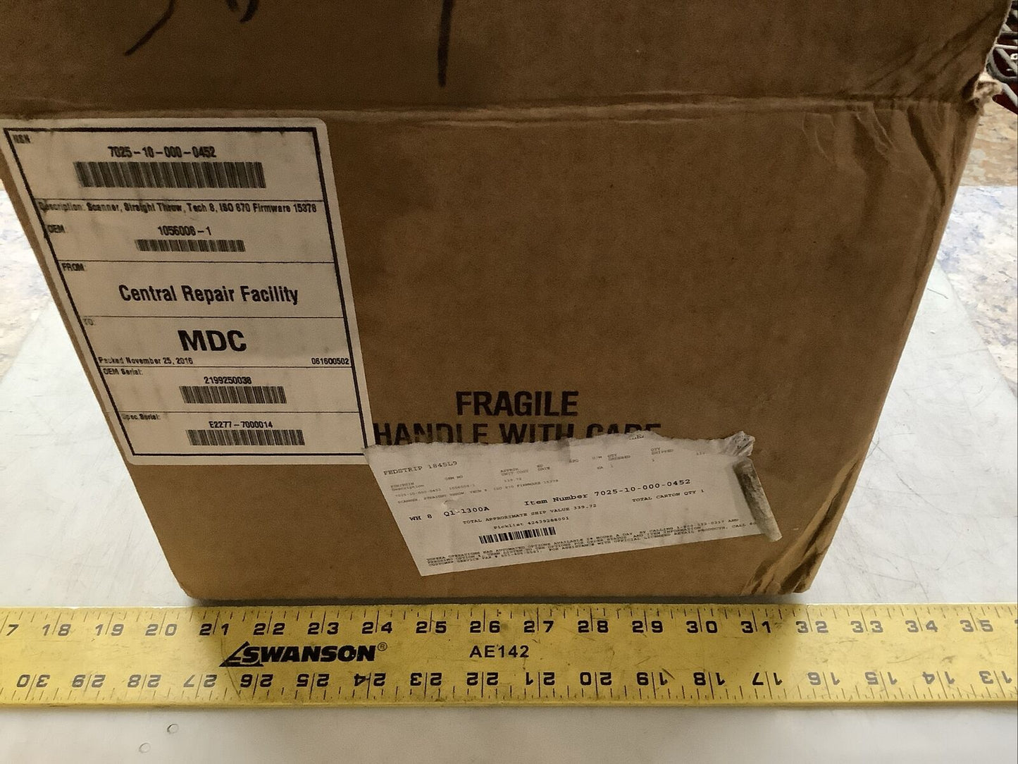 METROLOGIC IS870-1T TECH 8 INDUSTRIAL BARCODE SCANNNER U3S