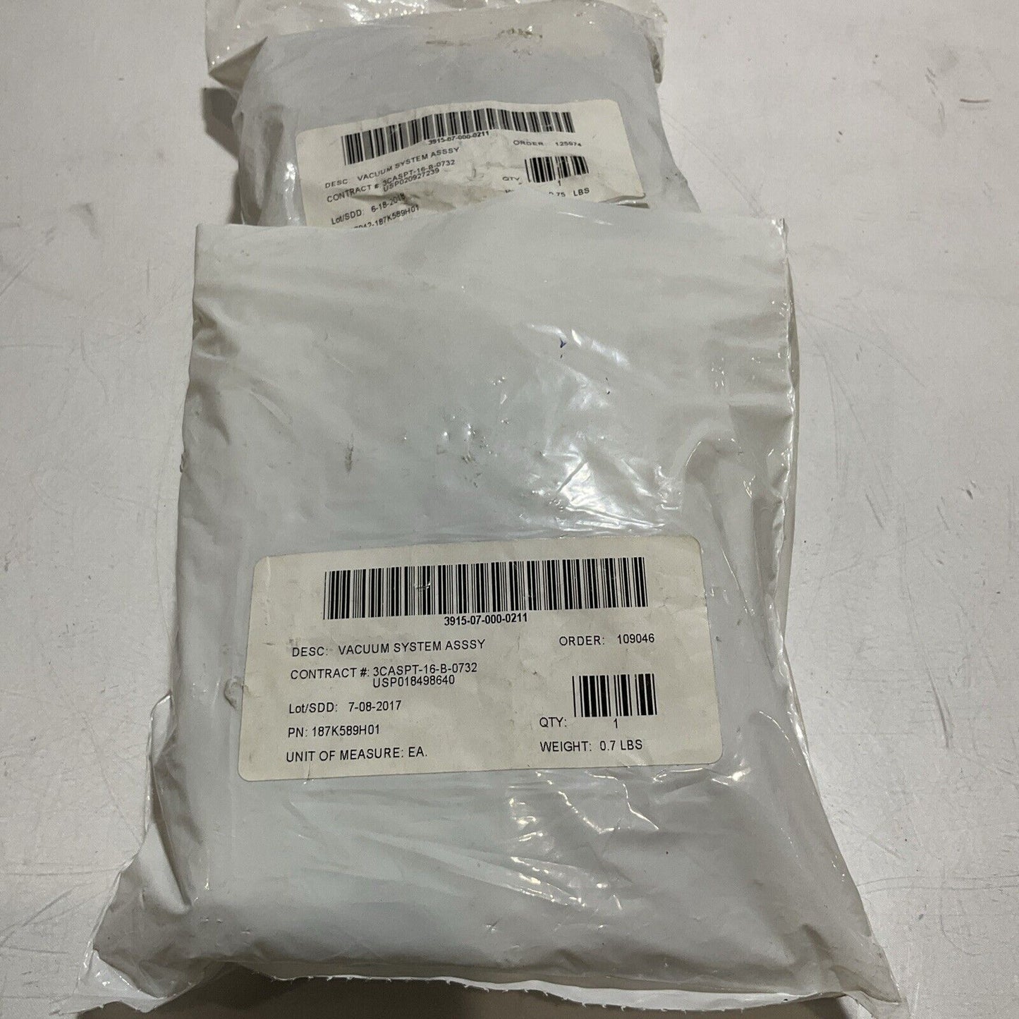 PIAB PPSF.25-X10 VACUUM FILTER ASSEMBLY REPLACEMENT ELEMENT LOT OF 2 U3S