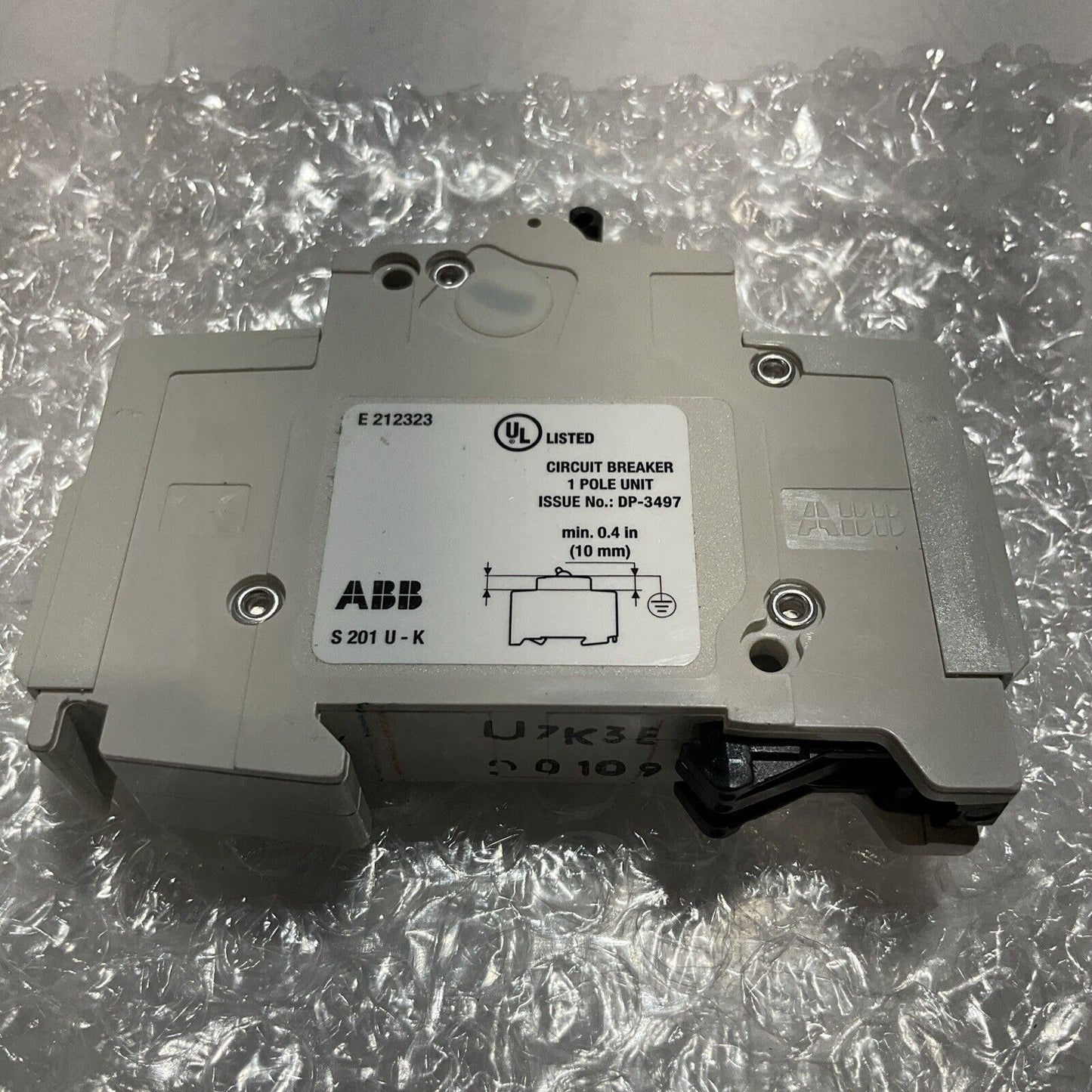 ABB S201U-K3 CIRCUIT BREAKER 240V LOT OF 3 U3S