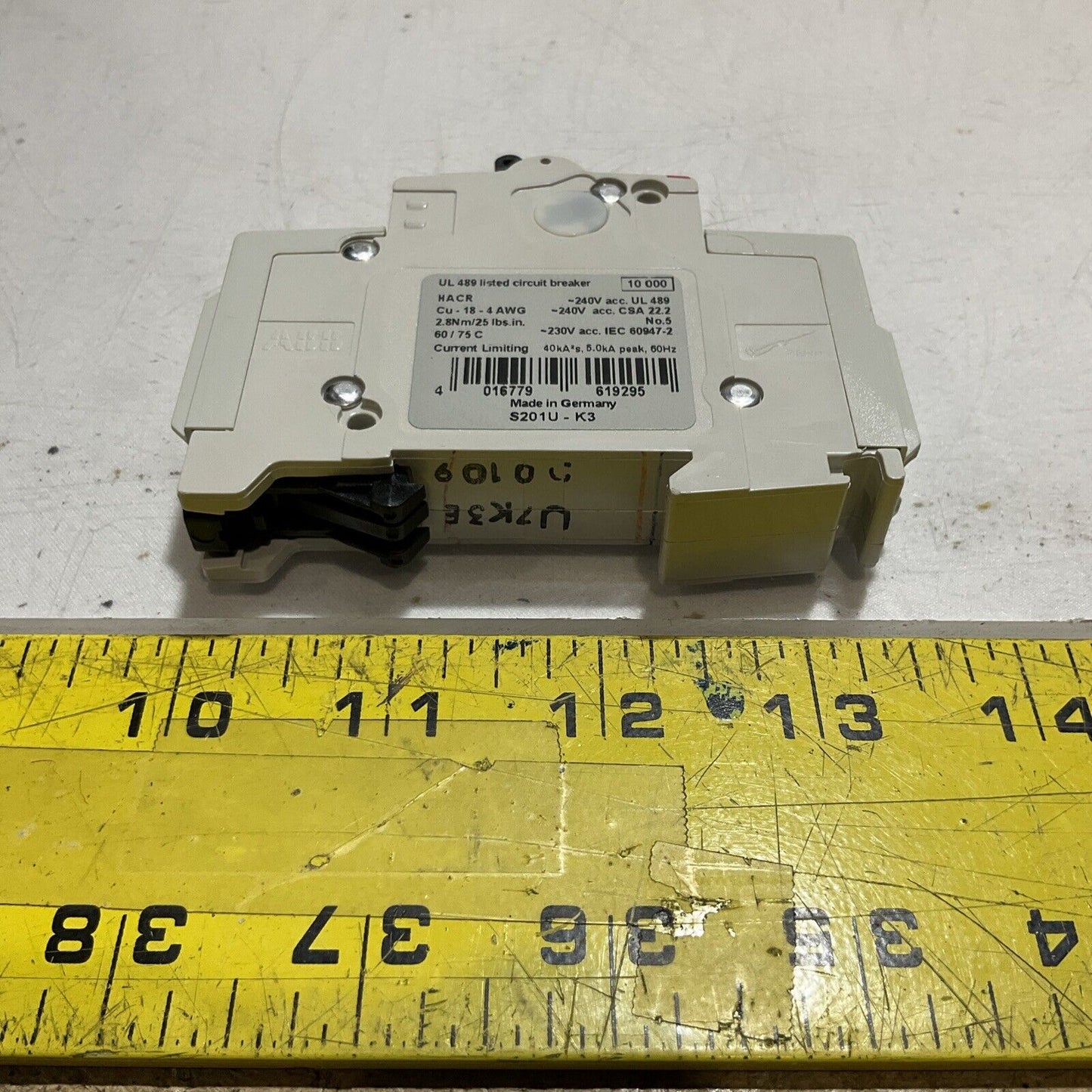 ABB S201U-K3 CIRCUIT BREAKER 240V LOT OF 3 U3S