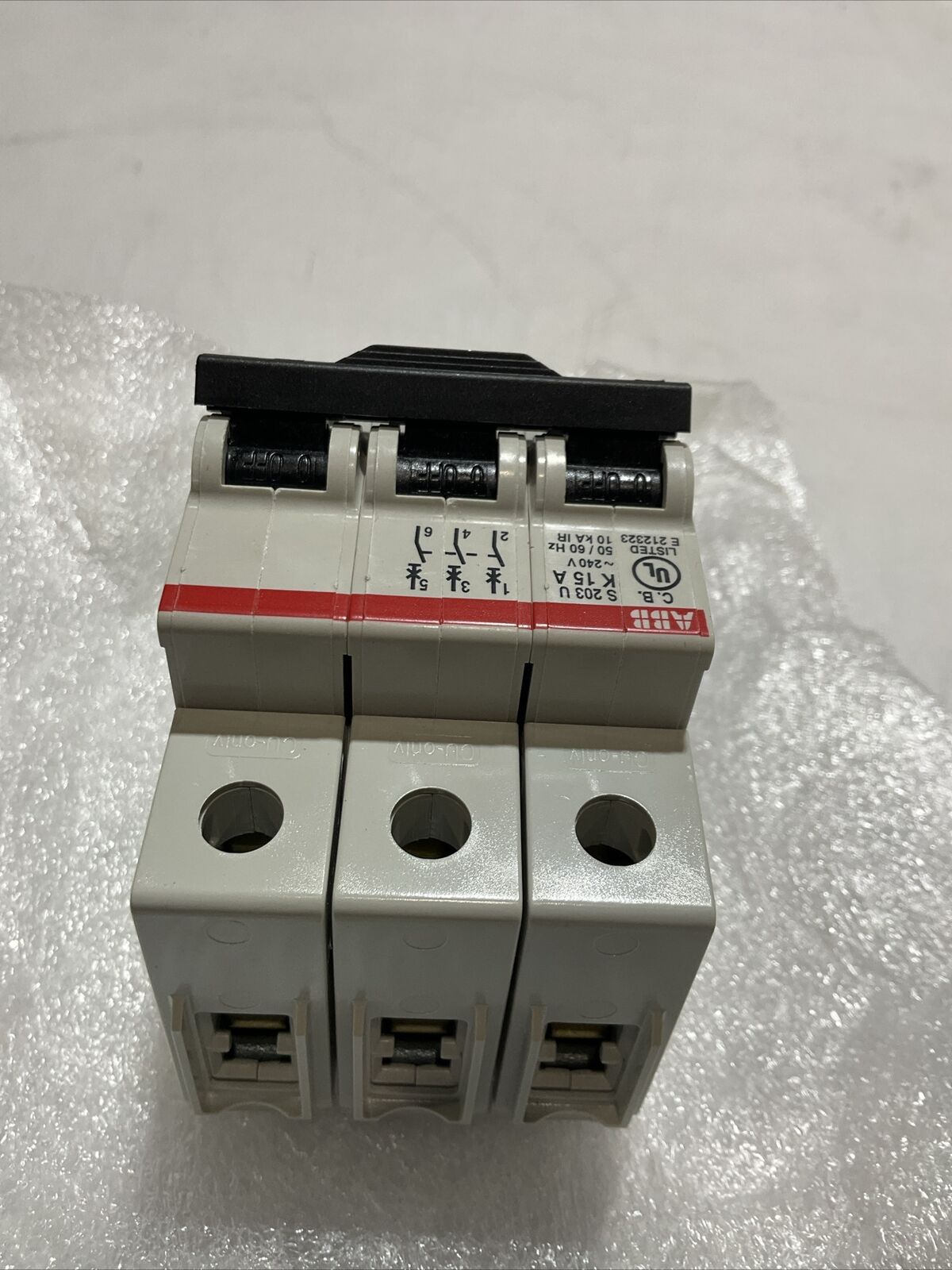 ABB S203U-K15 CIRCUIT BREAKER 15A 240V 3 POLE U3S