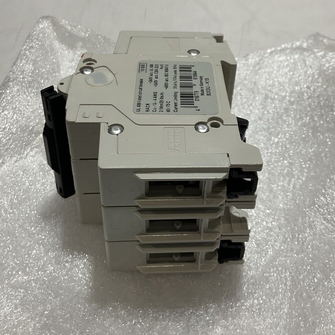 ABB S203U-K15 CIRCUIT BREAKER 15A 240V 3 POLE U3S