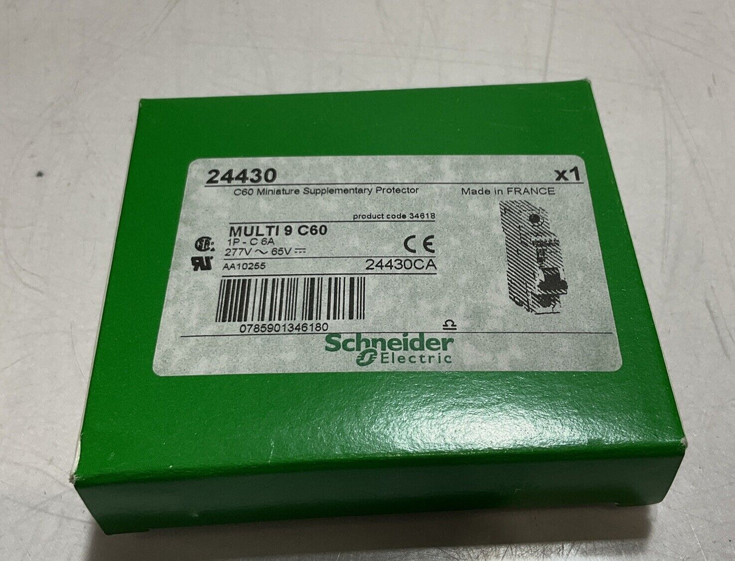 SCHNEIDER ELECTRIC 60163 MULTI 9 CIRCUIT BREAKER 2 POLE C60 D 15A U3S