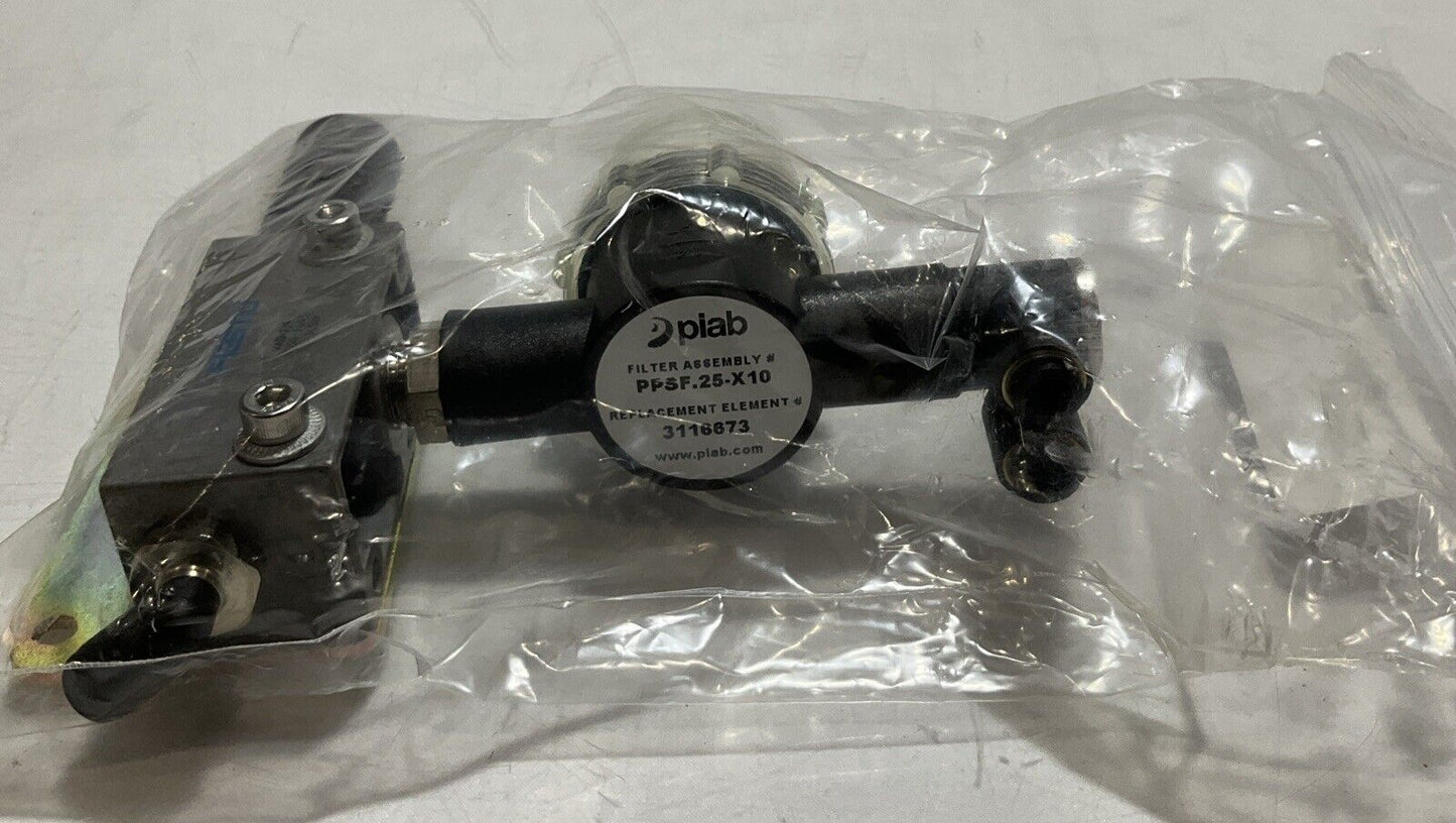 PIAB PPSF.25-X10 VACUUM FILTER ASSEMBLY REPLACEMENT ELEMENT U3S