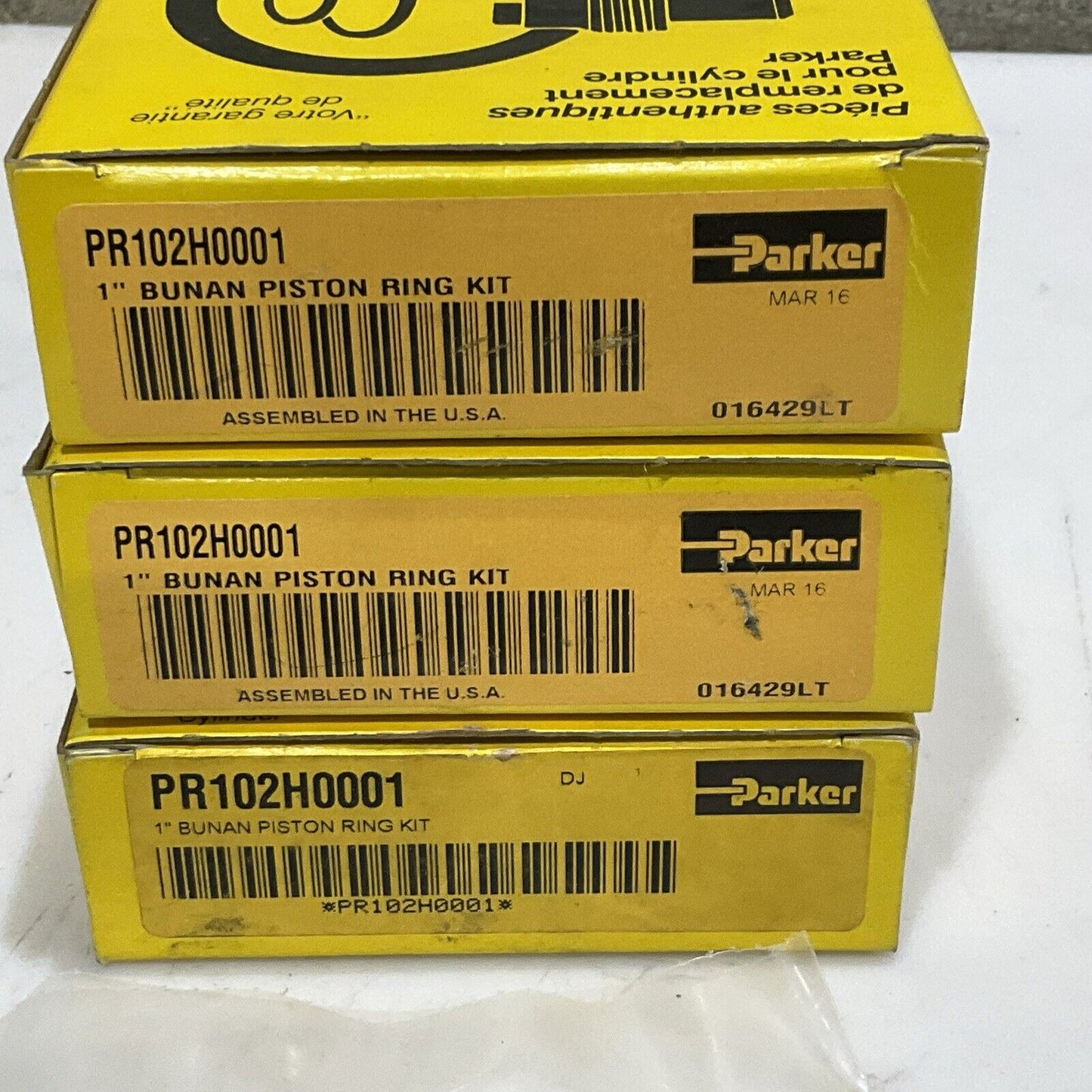 PARKER PISTON RING SERVICE KIT PR202H0001, PR102H001, PK1502A001 LOT OF 7 RM6