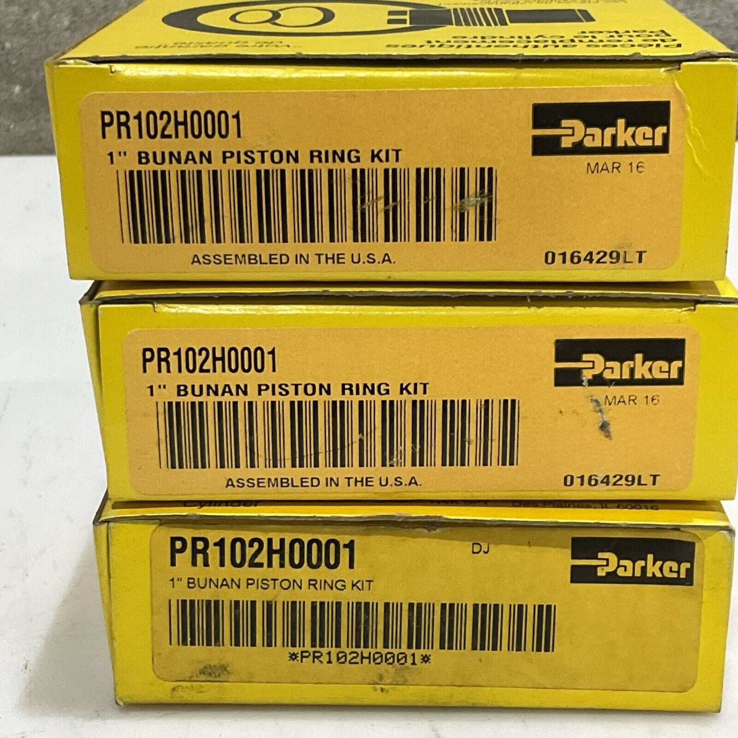 PARKER PISTON RING SERVICE KIT PR202H0001, PR102H001, PK1502A001 LOT OF 7 RM6