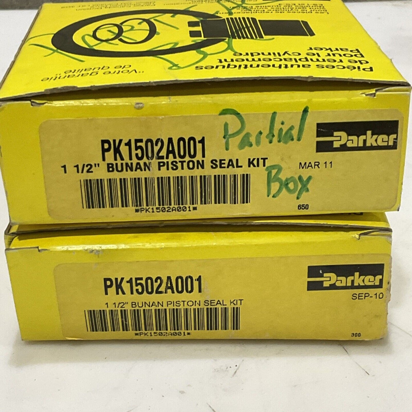 PARKER PISTON RING SERVICE KIT PR202H0001, PR102H001, PK1502A001 LOT OF 7 RM6