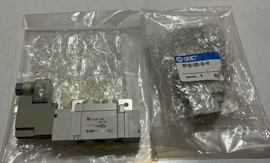 SMC SY7120-5DZ-02-F2 SOLENOID VALVE  24VDC LOT OF 2 U3S