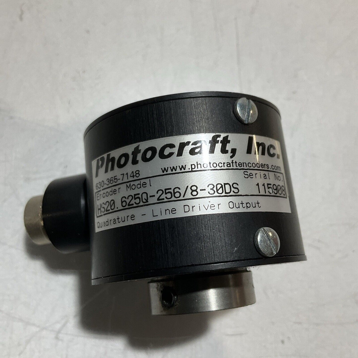 PHOTOCRAFT HS20.625Q-256/8-30DS HOLLOW SHAFT INCREMENTAL ENCODER U3S
