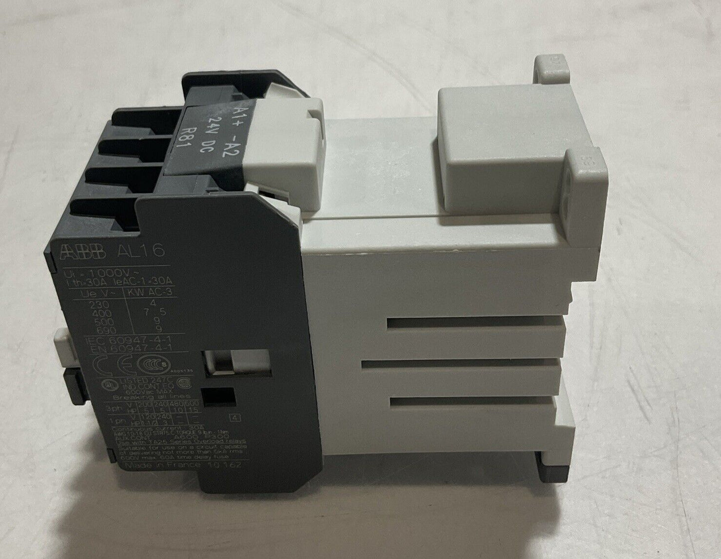 ABB AL16-30-01 1SBL183001R8101 CONTACTOR 24V U3S