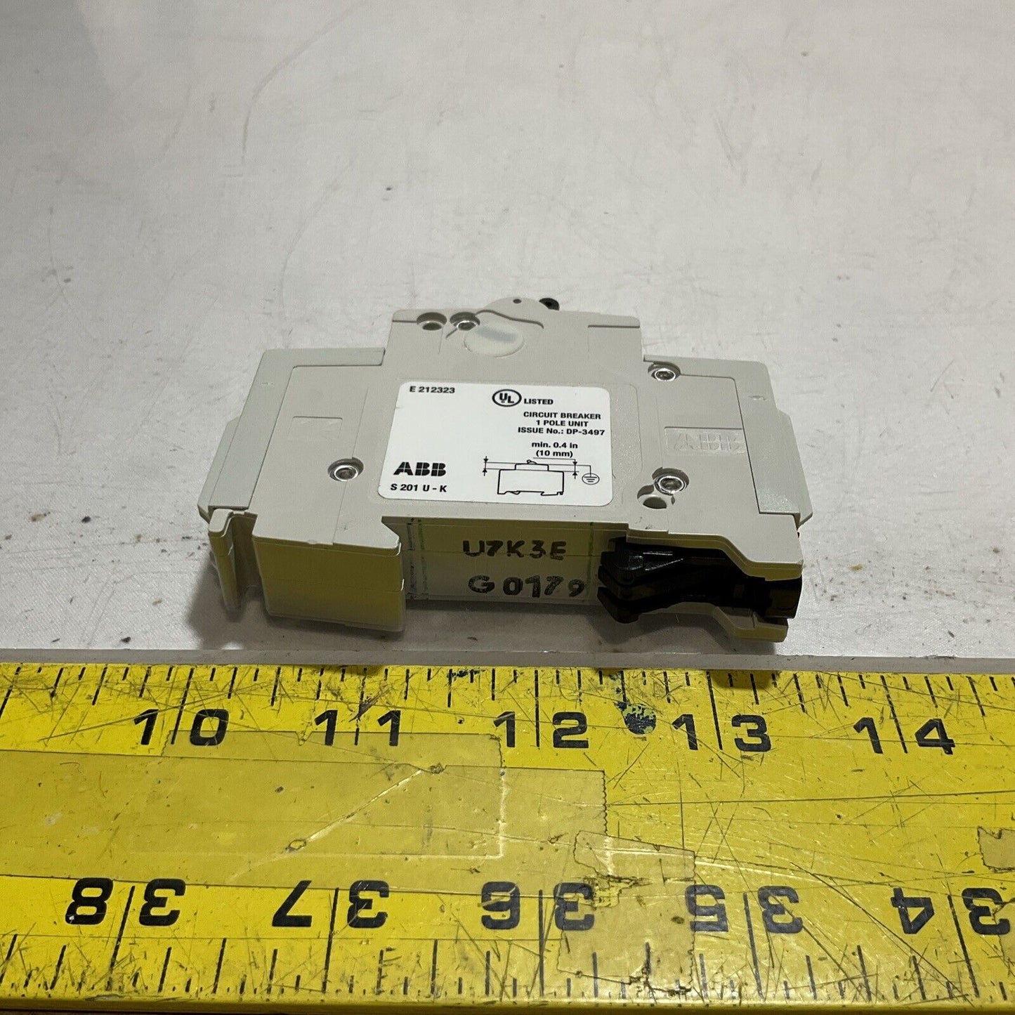 ABB  S201U-K3  CIRCUIT BREAKER. 240V  U3S