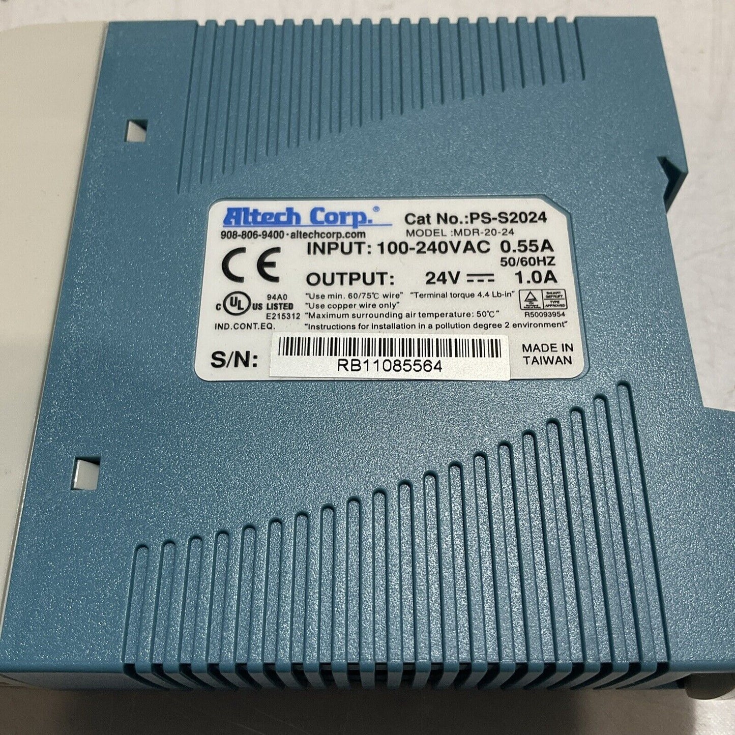 ALTECH CORP PS-S2024 100-240VAC 0.55A 50/60HZ POWER SUPPLY U3S