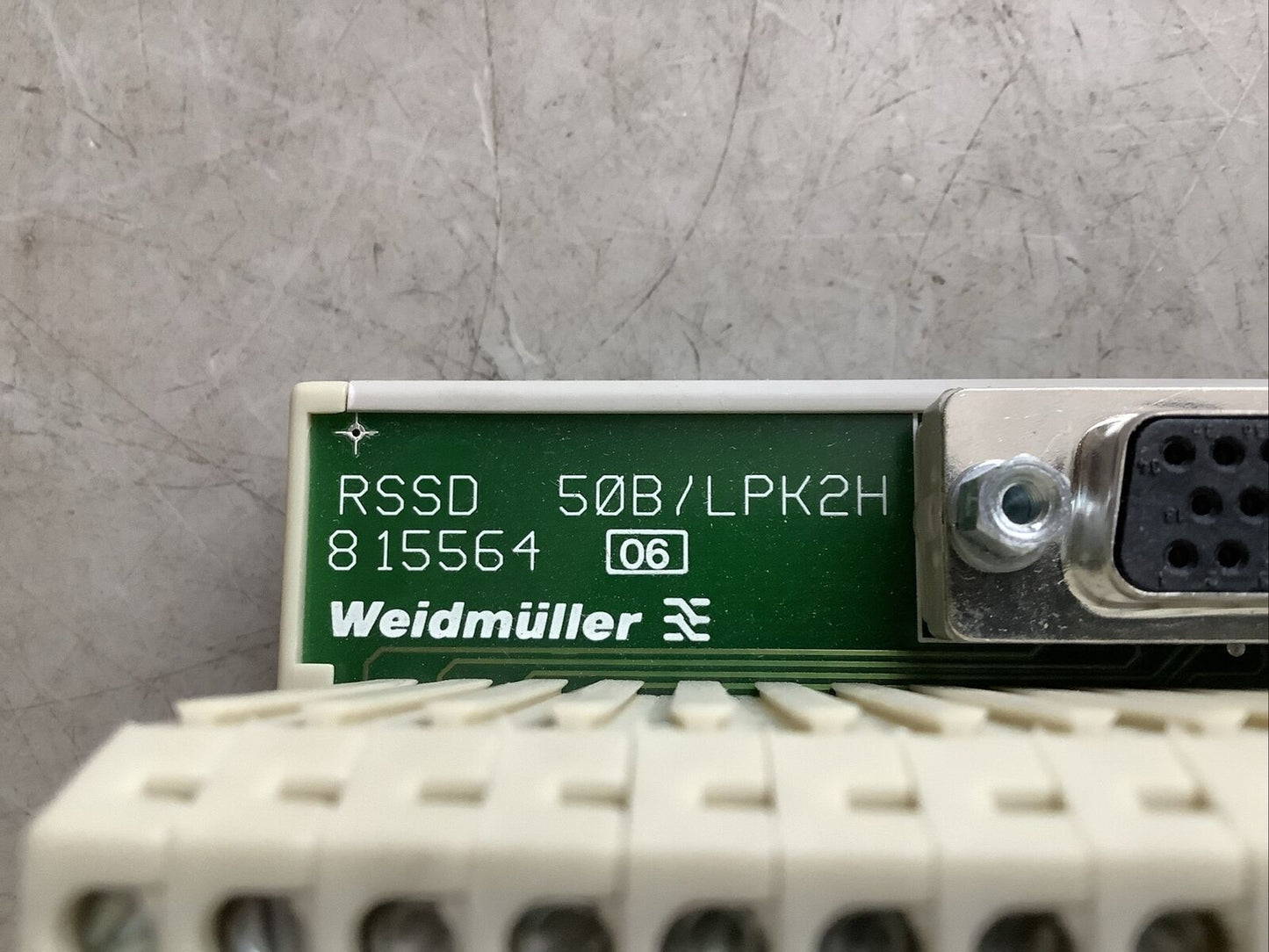 WEIDMULLER 8155640000 TERMINAL BLOCK RS SD50B/LPK2H U3S