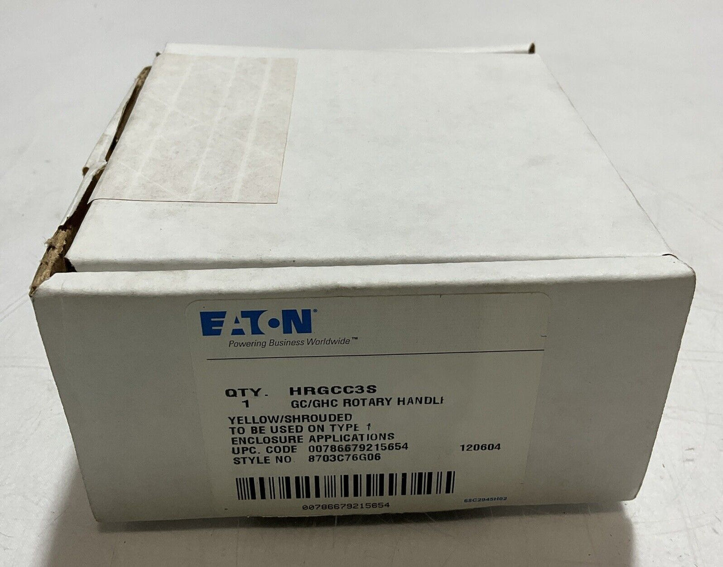 EATON HRGCC3S ROTARY  HANDLE YELLOW/SHROUDED U3S