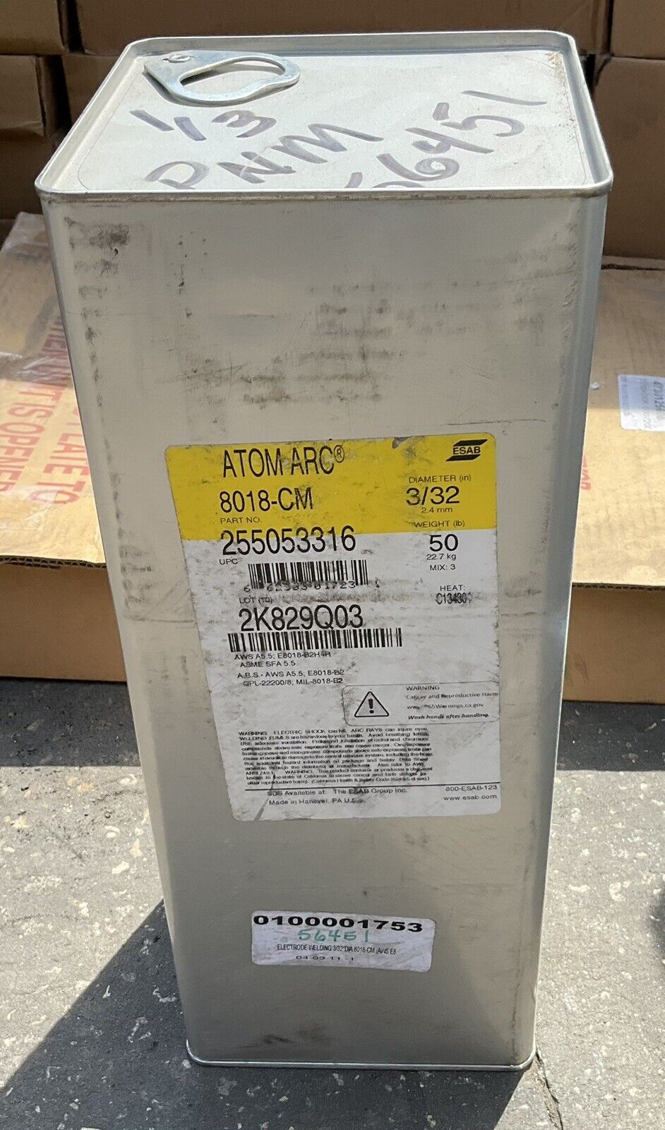 ESAB ATOM ARC 255053316 WELDING ELECTRODE ROD 8018-CM 373 – Industrial ...