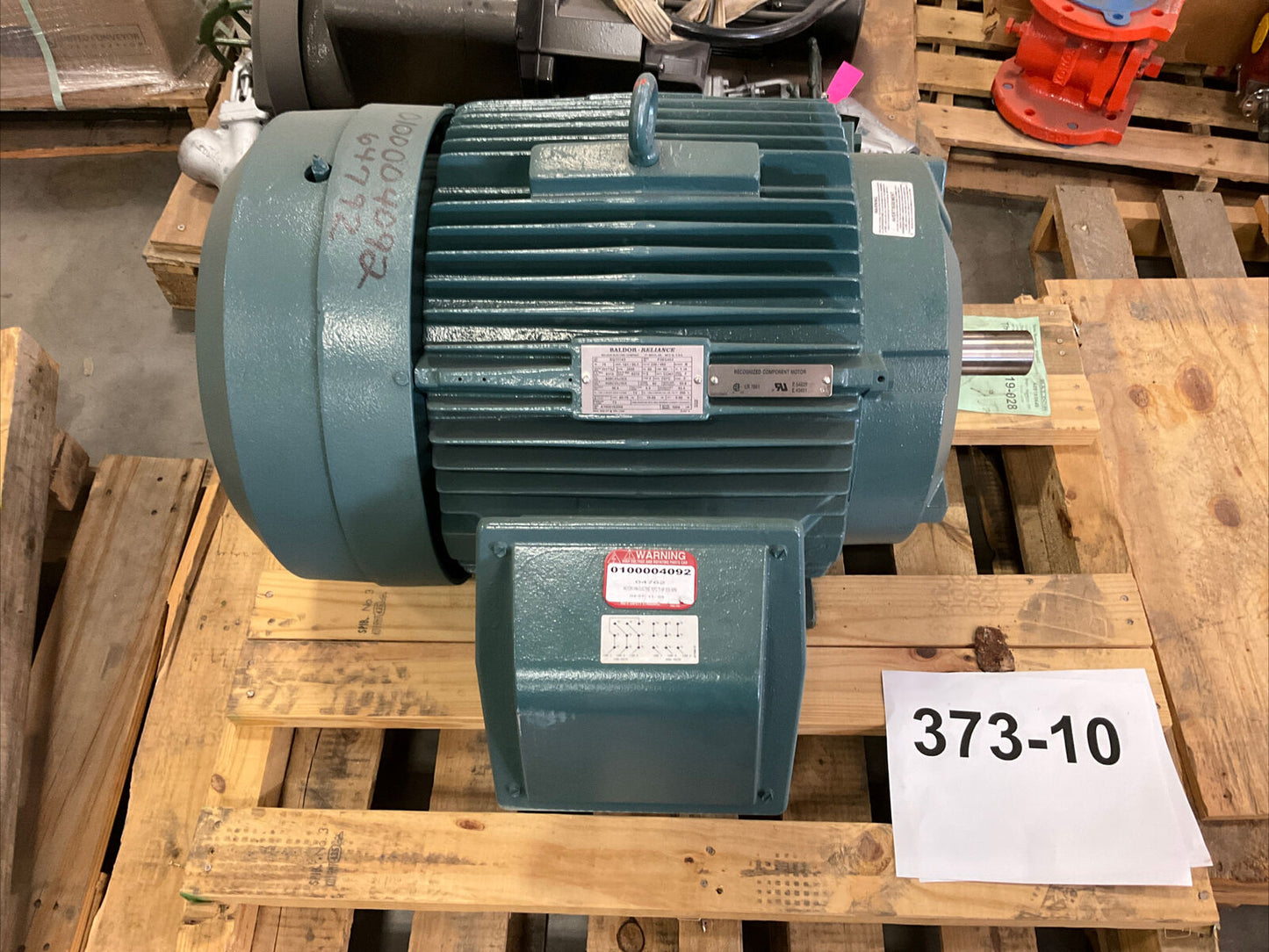 BALDOR RELIANCE SQ11743 P36G402 ELECTRIC FAN MOTOR 75HP 3555RPM 230/460V 373