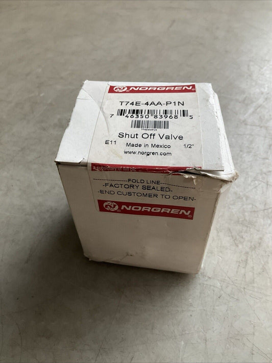 NORGREN T74E-4AA-P1N SHUT OFF VALVE 1/2IN PTF U3S