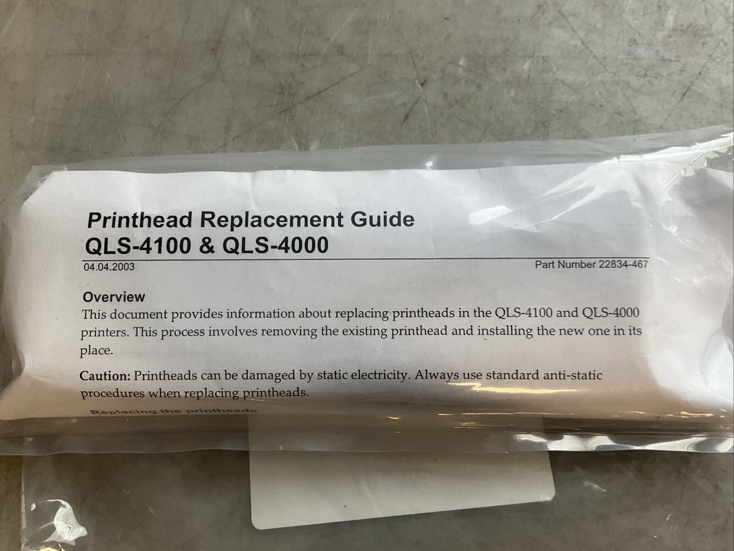 TDK LS5402K PRINTHEAD RM6