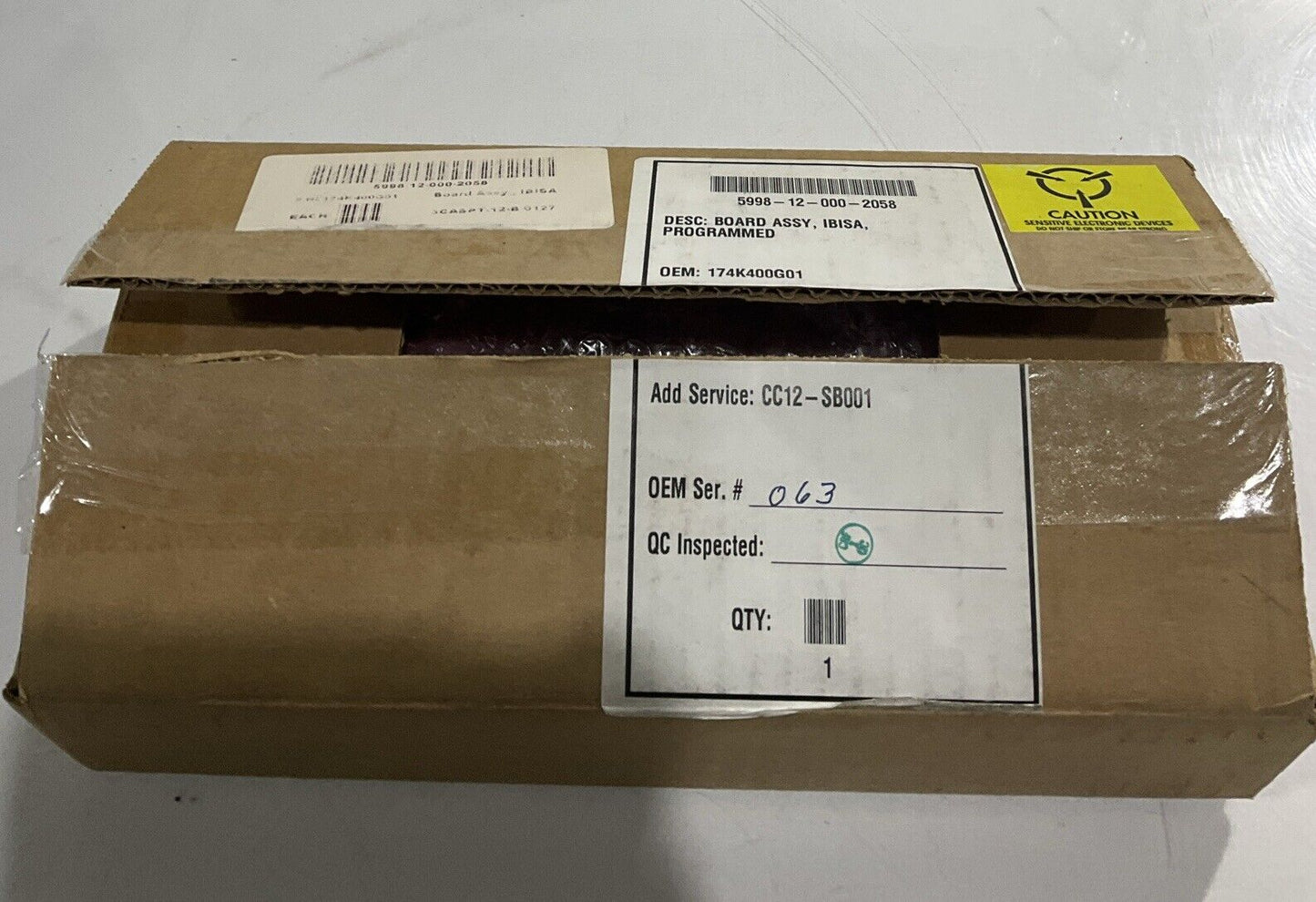 IBISA 174K400G01 CC12-SB001 5998-12-000-2058 PCB U3S