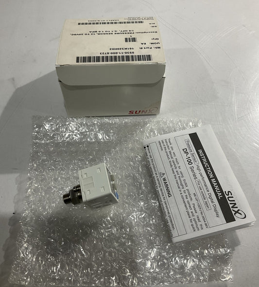 SUNX  DP-112-E-P-J  PRESURE SENSOR  24VDC U3S
