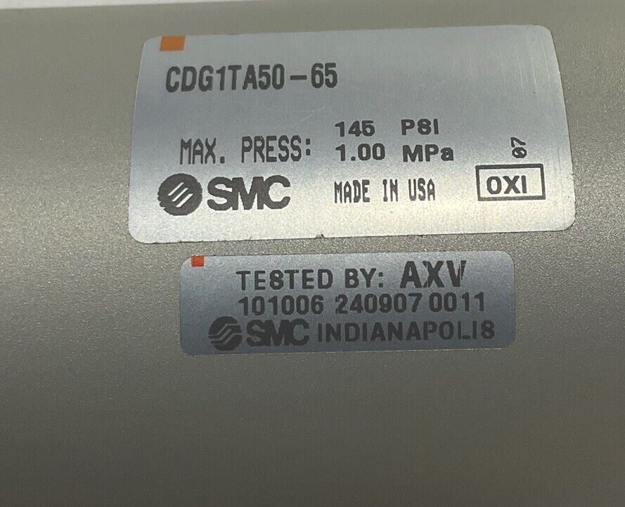 SMC CDG1TA50-65 PNEUMATIC CYLINDER 145 PSI U3S