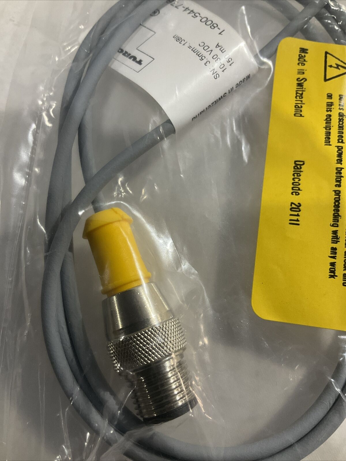 TURCK NI 3.5-Q5.5-AP6X-1M-RS 4T INDUCTIVE SENSOR SWITCH 10-30 VDC 15MA U3S