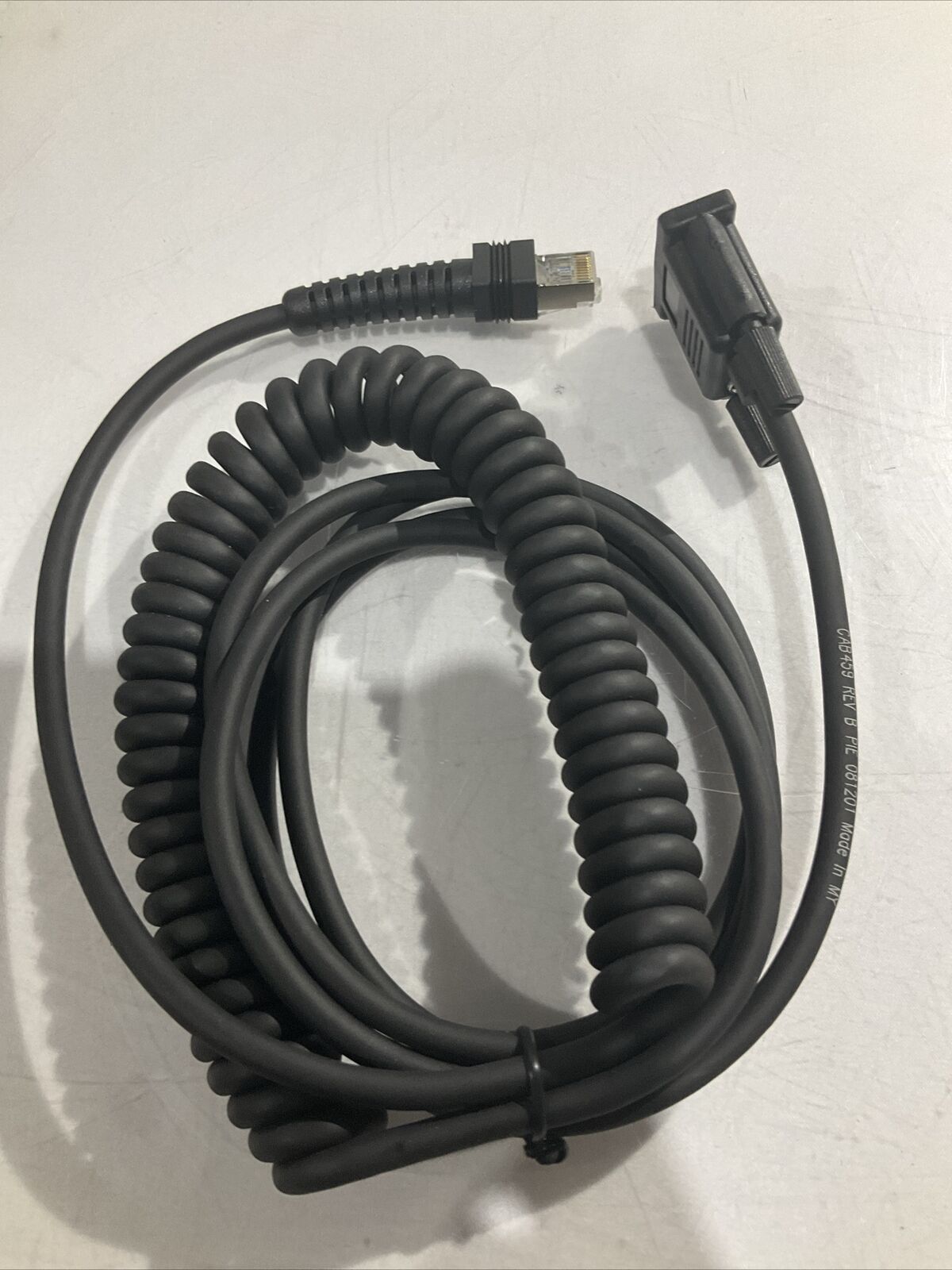 DATALOGIC CAB-459 RS 9D F E/P COIL 12' CORDSET 90A051991. P7 U3S