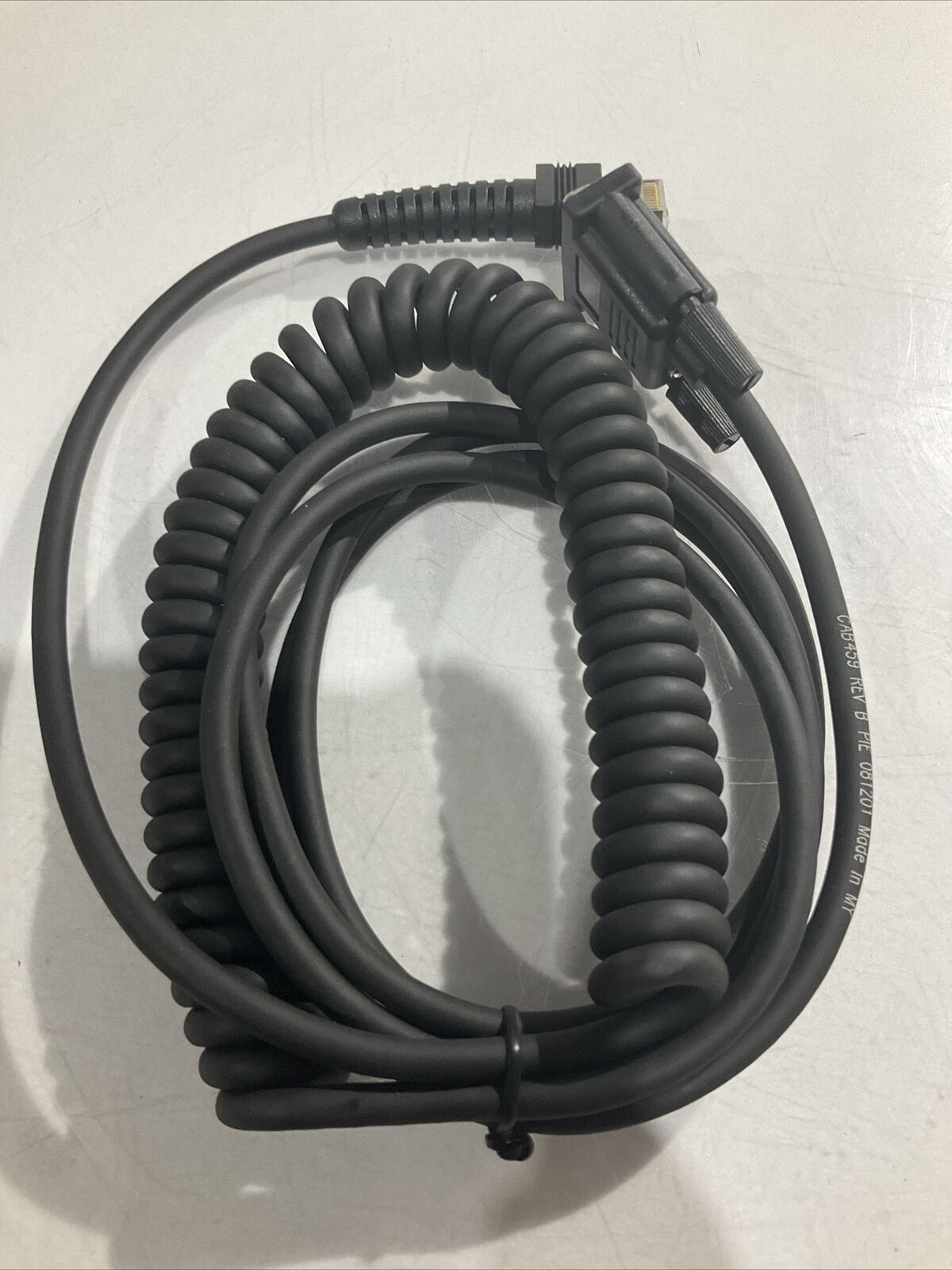 DATALOGIC CAB-459 RS 9D F E/P COIL 12' CORDSET 90A051991. P7 U3S
