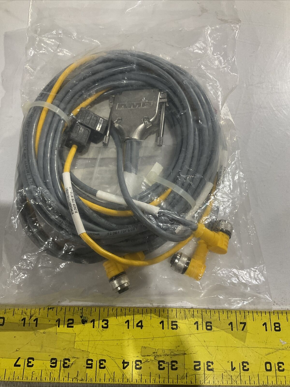 TURCK 3AAFLT-07-B-0004 W711 FDR FEEDER CABLE ASSEMBLY V2-J17 U3S