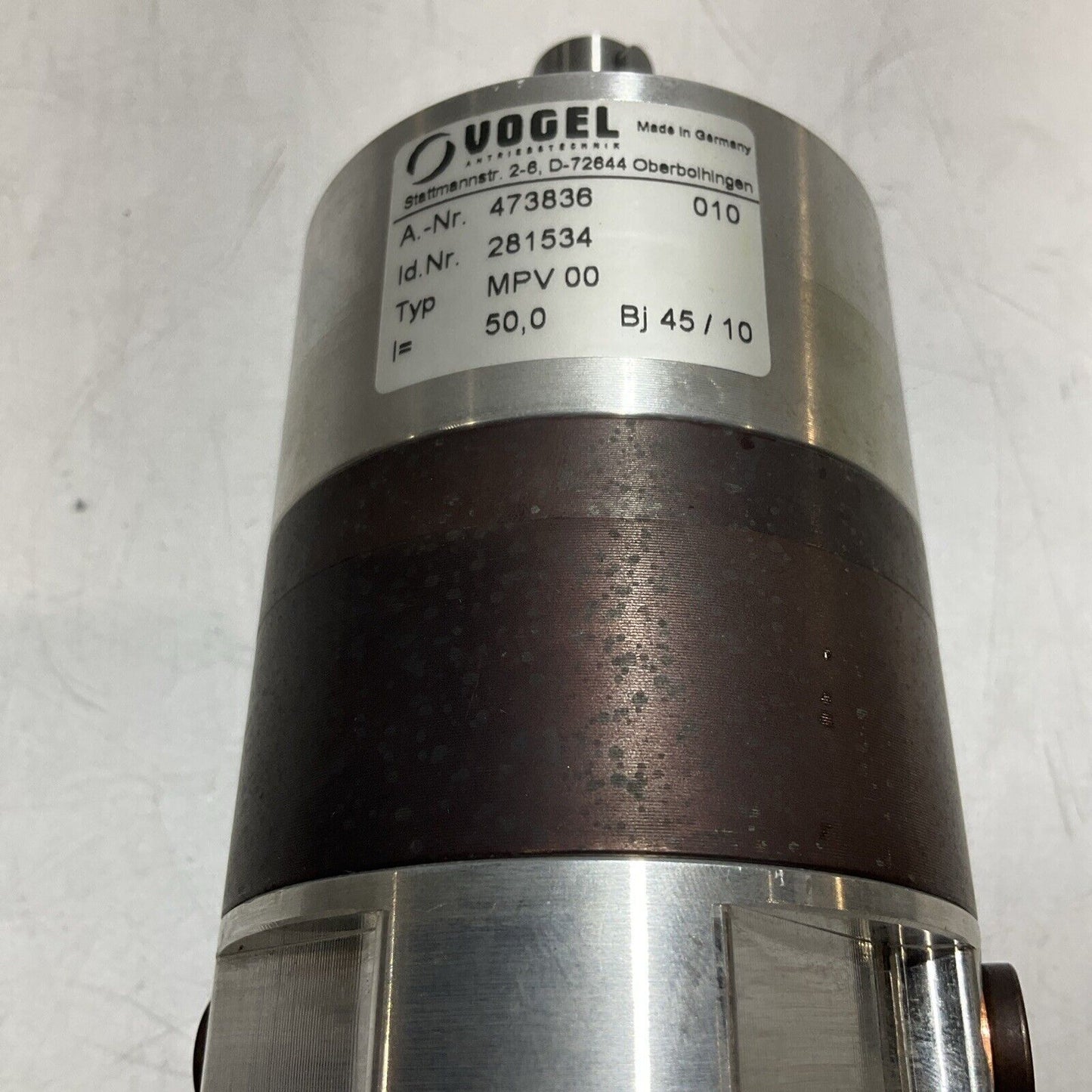 VOGEL  473836  GEAR  REDUCER U3S