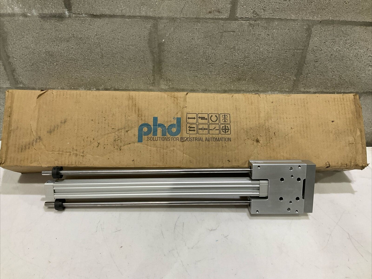 PHD SLC83X450-AE-DB-M GUIDED SLIDE CYLINDER SLD&CDL 12726491 01 RM6