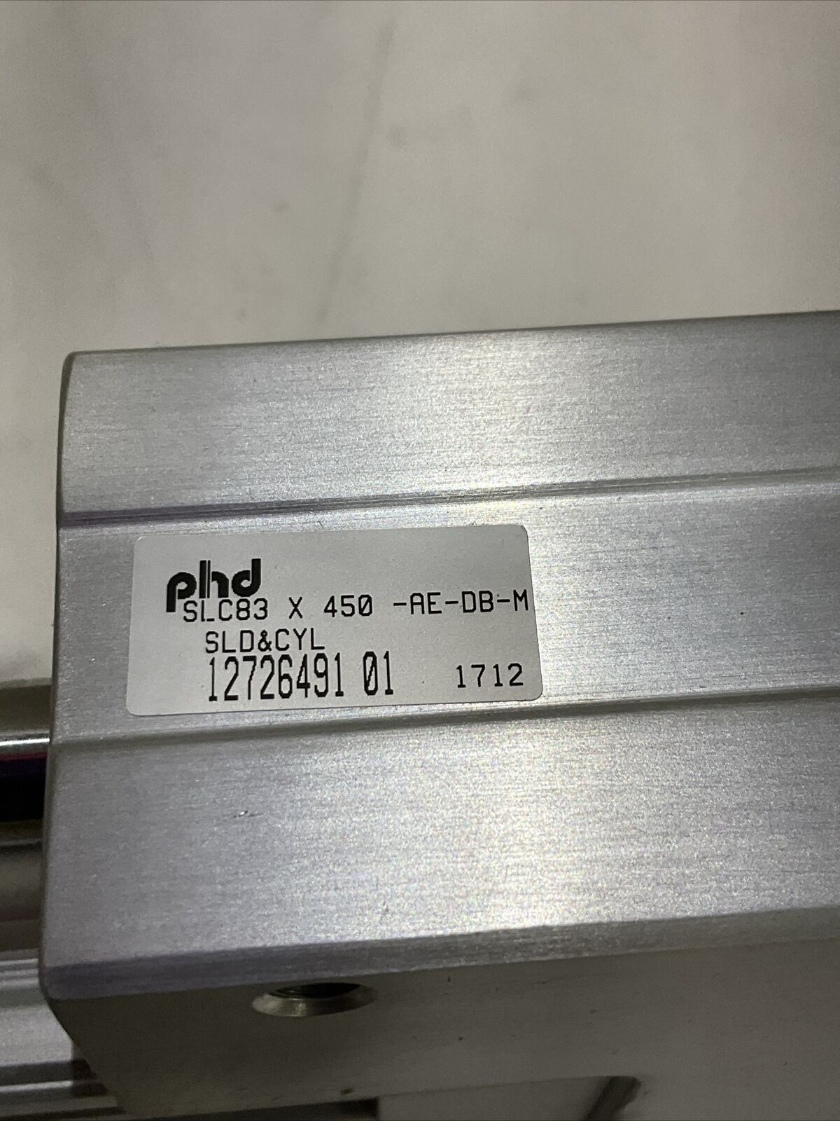 PHD SLC83X450-AE-DB-M GUIDED SLIDE CYLINDER SLD&CDL 12726491 01 RM6