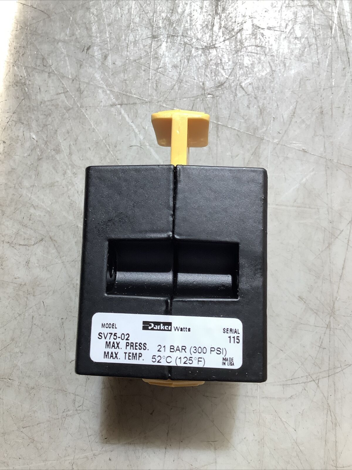 PARKER SV75-02 PNEUMATIC LOCKOUT VALVE 1/4IN NPT 21BAR U3S