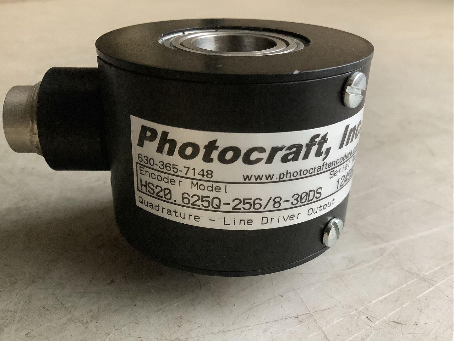 PHOTOCRAFT HS20.625Q-256/8-30DS HOLLOW SHAFT INCREMENTAL ENCODER U3S