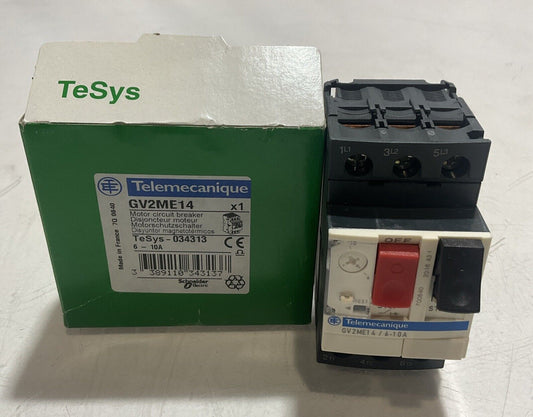 TELEMECANIQUE  GV2ME14 6-10a MOTOR  CIRCUIT BREAKER  U3S