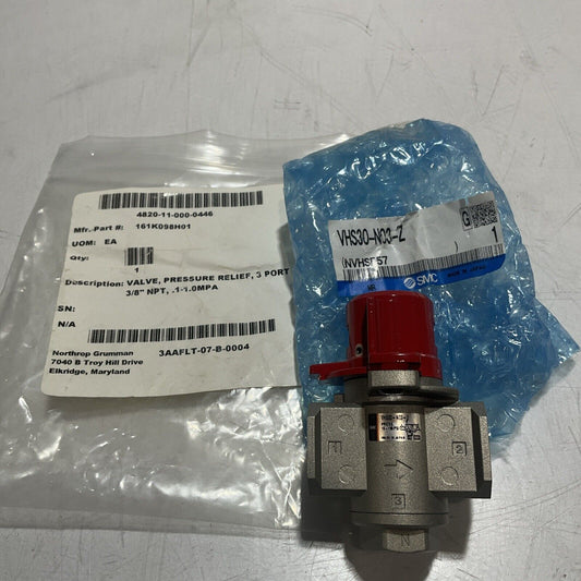 SMC VHS30-N03-Z PMEUMATIC LOCKOUT VALVE 3 PORT 15-150PSI U3S