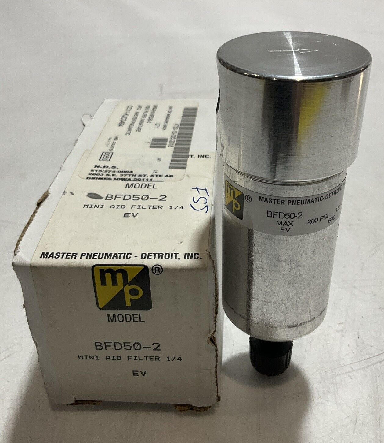 MASTER PNEUMATIC BFD50-2 MINI AID FILTER 1/4IN 200PSI U3S