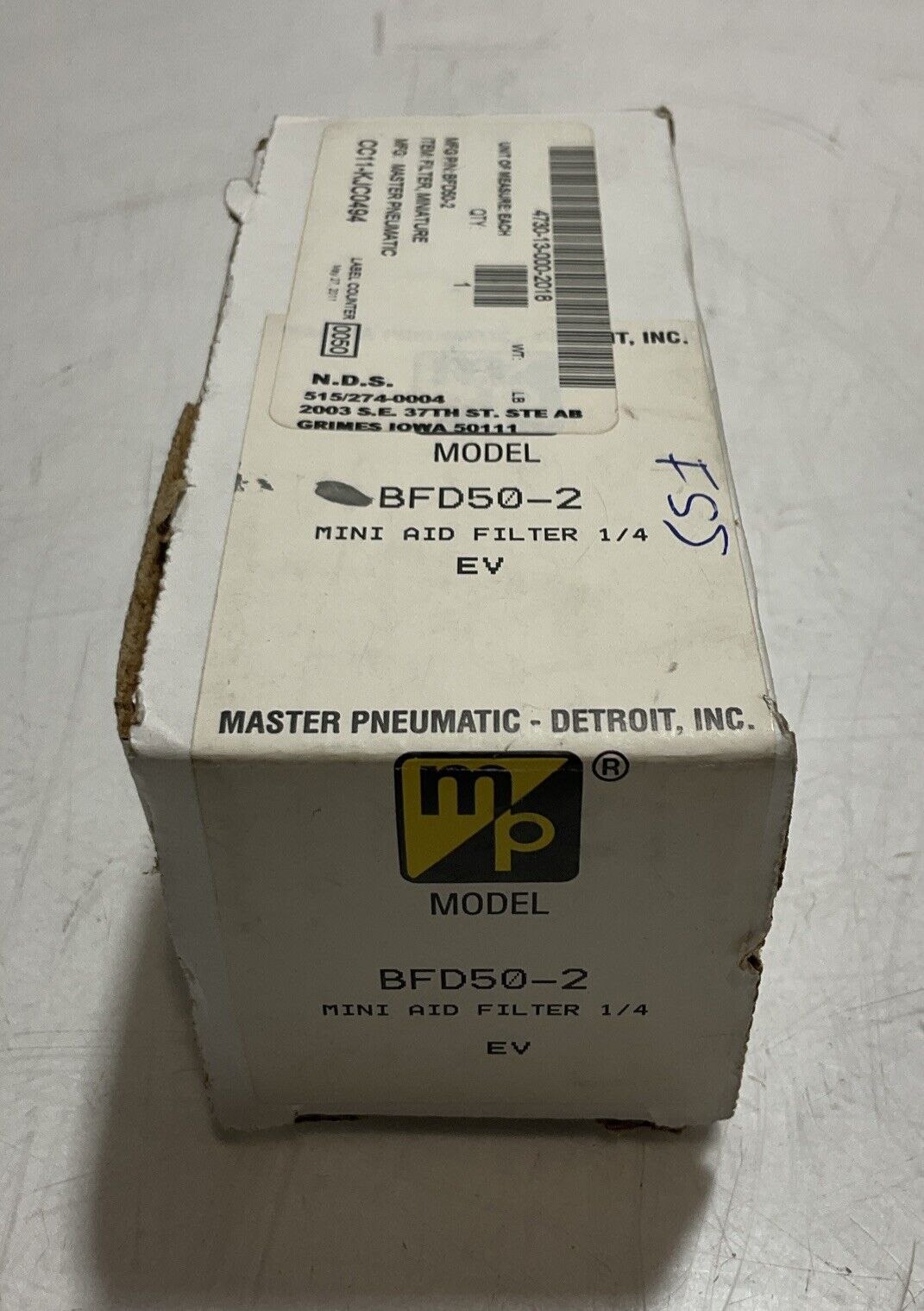MASTER PNEUMATIC BFD50-2 MINI AID FILTER 1/4IN 200PSI U3S