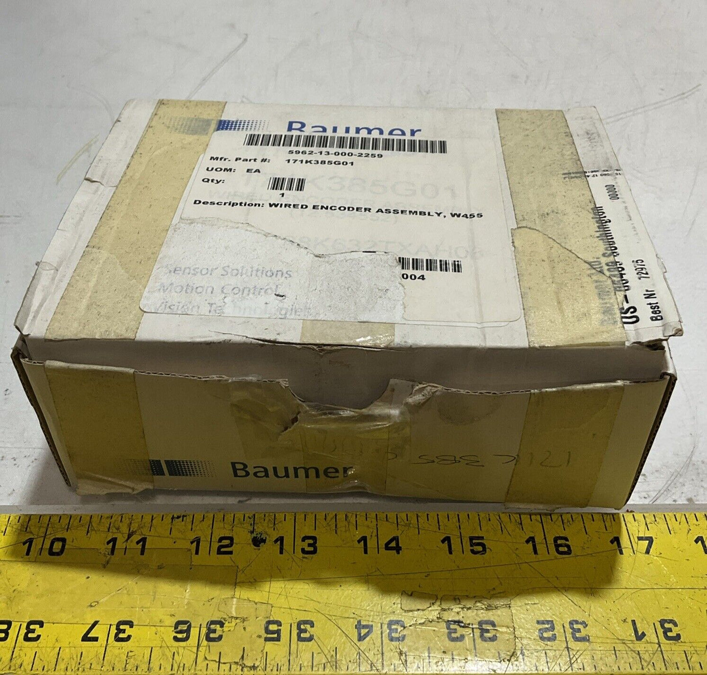 BAUMER CH-8501 BF16.05A2000/10600158 WIRED ENCODER ASSEMBLY  U3S