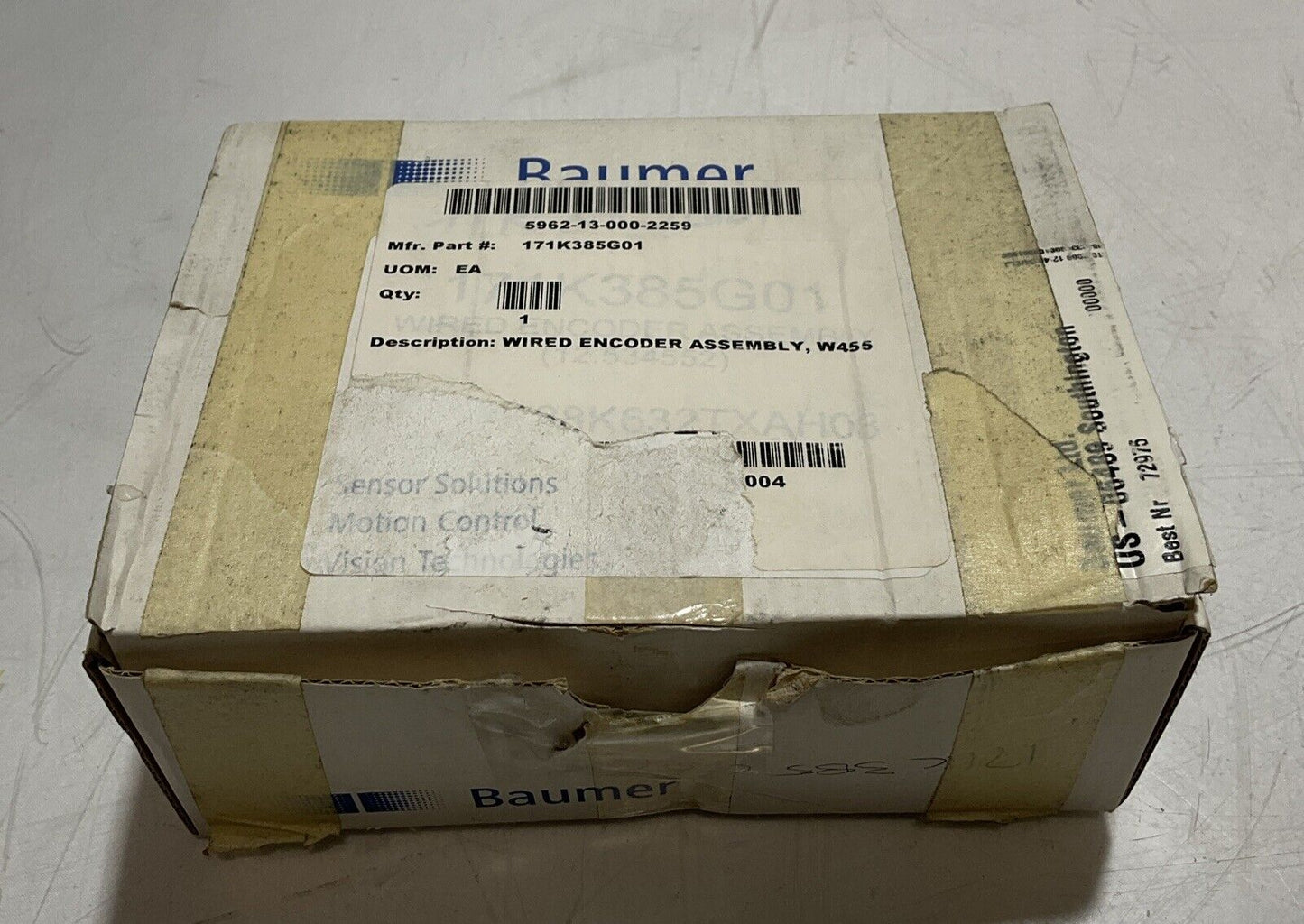 BAUMER CH-8501 BF16.05A2000/10600158 WIRED ENCODER ASSEMBLY  U3S